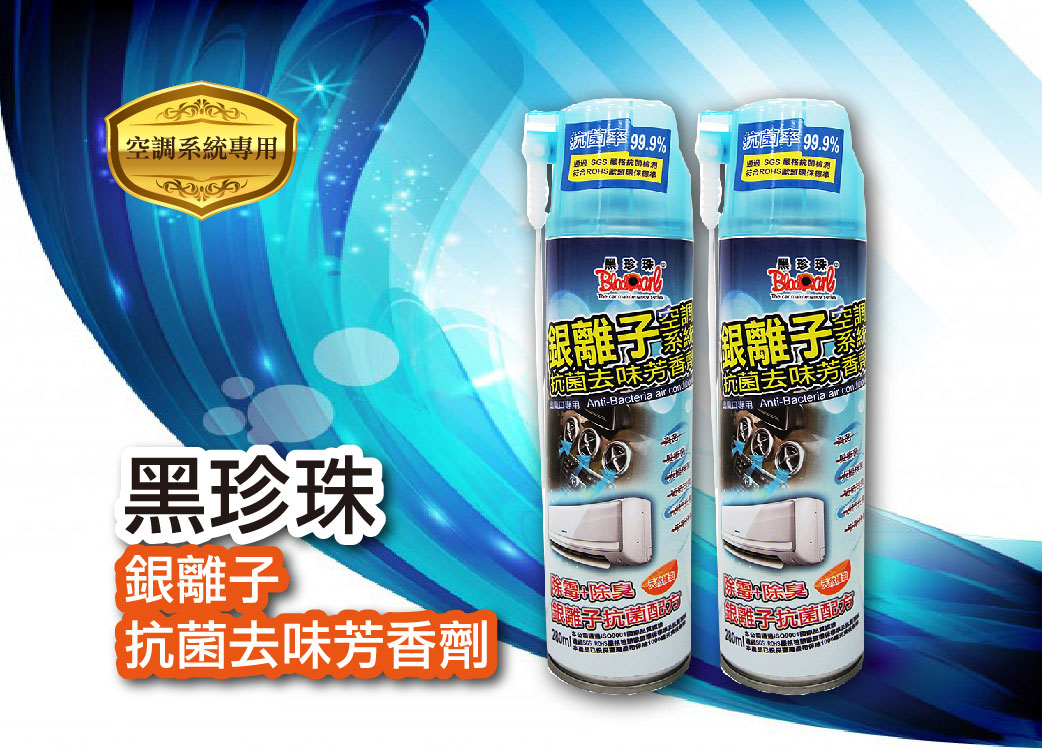 【黑珍珠 銀離子抗菌去味芳香劑】空調系統::改善車內空氣